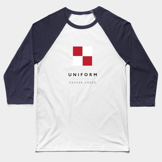 Uniform: ICS Flag Semaphore Baseball T-Shirt by calebfaires